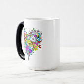 Blumenherz Personalisiert Verwandlungstasse (Vorderseite Links)