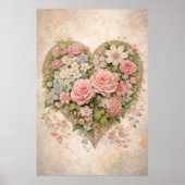 Blumenherz Poster (Vorne)