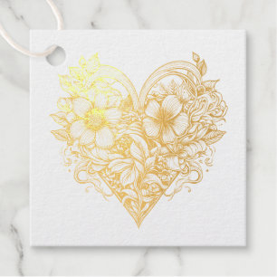 Blumenherz Romantik Geschenkanhänger