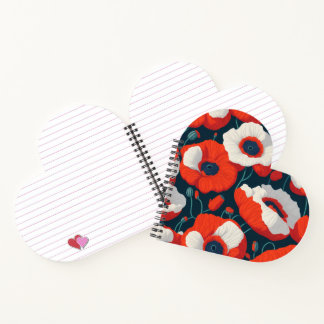 Blumenherz Spiralblock Notizblock