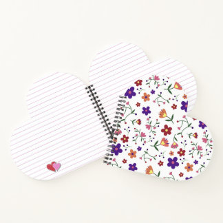 Blumenherz Spiralblock Notizblock