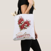Blumenherz-Strauß Valentinstag Tasche (Von Nahem)