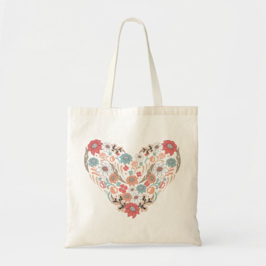 Blumenherz-Tasche Tragetasche (Vorne)