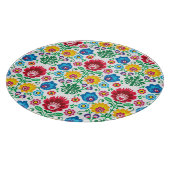 Blumenherz-Volkskunst-Muster Schneidebrett (Ecke)