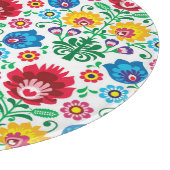 Blumenherz-Volkskunst-Muster Schneidebrett (Ecke)