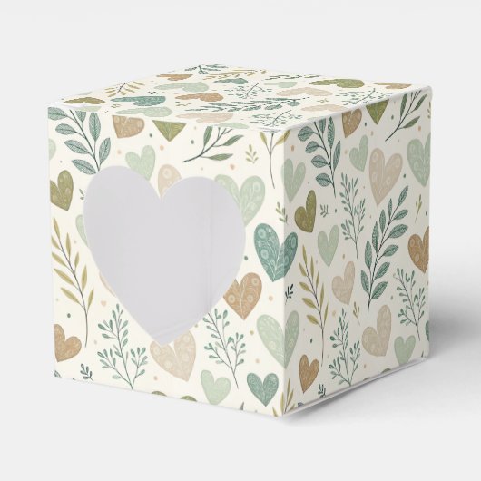Blumenherzen Geschenkschachtel (Vorderseite)