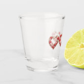 Blumenherzmuster Glas (Links)