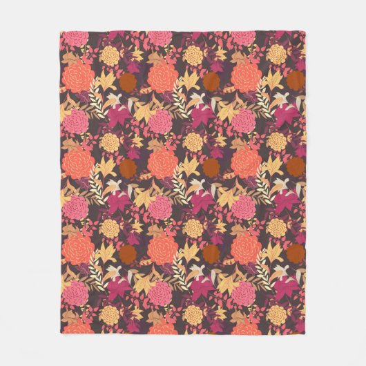 Blumenhintergrund 2 fleecedecke (Vorderseite)