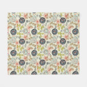 Blumenhintergrund 2 fleecedecke (Vorderseite (Horizontal))