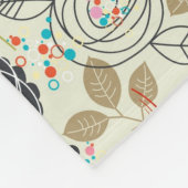 Blumenhintergrund 2 fleecedecke (Ecke)