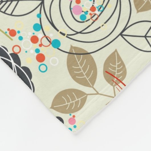 Blumenhintergrund 2 fleecedecke (Ecke)