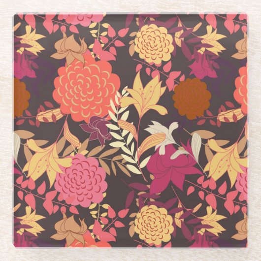 Blumenhintergrund 2 glasuntersetzer (Vorderseite)