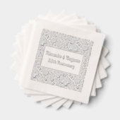 Blumenhintergrund #2 Jede Gelegenheit 50. Jahresta Servietten Mit Folie (Insitu (Gestapelt))