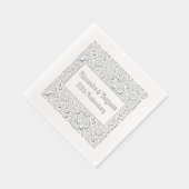 Blumenhintergrund #2 Jede Gelegenheit 50. Jahresta Servietten Mit Folie (Rechts)