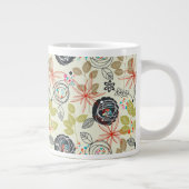 Blumenhintergrund 2 Jumbo-Tasse (Rechts)