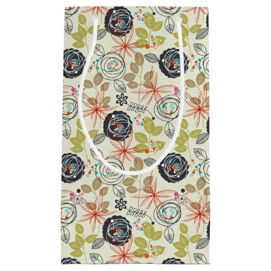 Blumenhintergrund 2 kleine geschenktüte (Vorderseite)