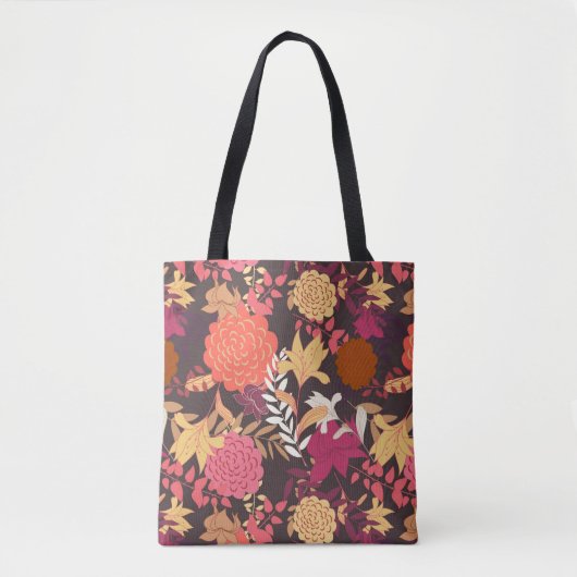 Blumenhintergrund 2 tasche (Vorderseite)