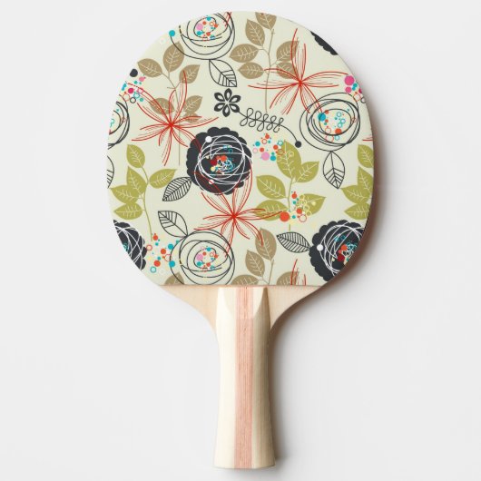 Blumenhintergrund 2 tischtennis schläger (Vorderseite)