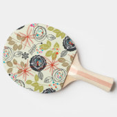 Blumenhintergrund 2 tischtennis schläger (Seitenansicht)