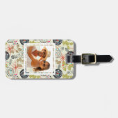 Blumenhintergrund 3 des kundenspezifischen Fotos Gepäckanhänger (Vorderseite horizontal)