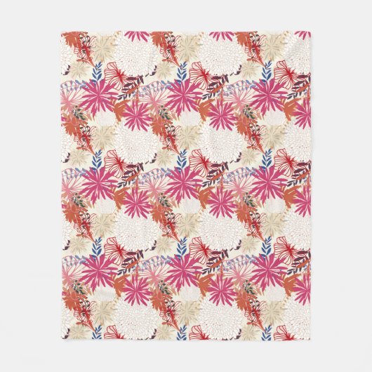 Blumenhintergrund 3 fleecedecke (Vorderseite)