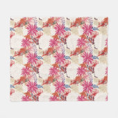 Blumenhintergrund 3 fleecedecke (Vorderseite (Horizontal))