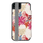 Blumenhintergrund 3 incipio iPhone Geldbeutel-Hülle (Folio Rückseite)