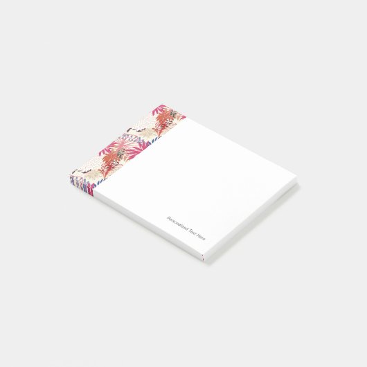 Blumenhintergrund 3 post-it klebezettel (angewinkelt)