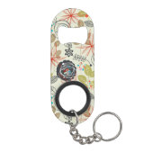 Blumenhintergrund 3 schlüsselanhänger flaschenöffner (Rückseite)