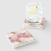 Blumenhintergrund 3 steinuntersetzer (Seitenansicht)