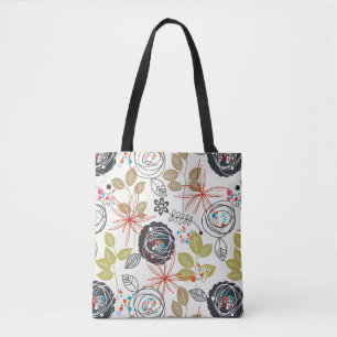 Blumenhintergrund 3 tasche