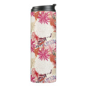 Blumenhintergrund 3 thermosbecher (Nach links gedreht)