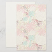 Blumenhintergrund 4 briefpapier (Vorne/Hinten)