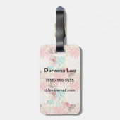 Blumenhintergrund 4 gepäckanhänger (Rückseite vertikal)