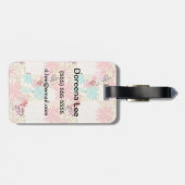 Blumenhintergrund 4 gepäckanhänger (Rückseite horizontal)