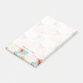 Blumenhintergrund 4 post-it klebezettel (angewinkelt)