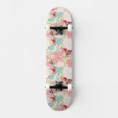 Blumenhintergrund 4 skateboard (Vorderseite)