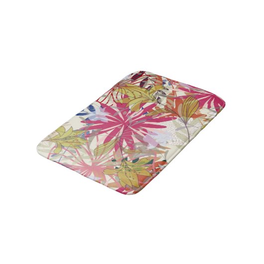 Blumenhintergrund 6 badematte (Schrägansicht)