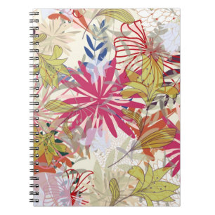 Blumenhintergrund 6 notizblock