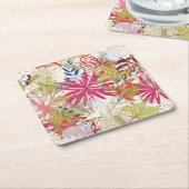 Blumenhintergrund 6 rechteckiger pappuntersetzer (angewinkelt)