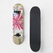 Blumenhintergrund 6 skateboard (Vorderseite)
