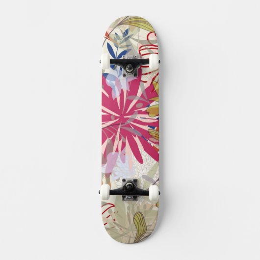 Blumenhintergrund 6 skateboard (Vorderseite)