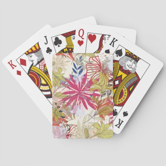 Blumenhintergrund 6 spielkarten (Rückseite)