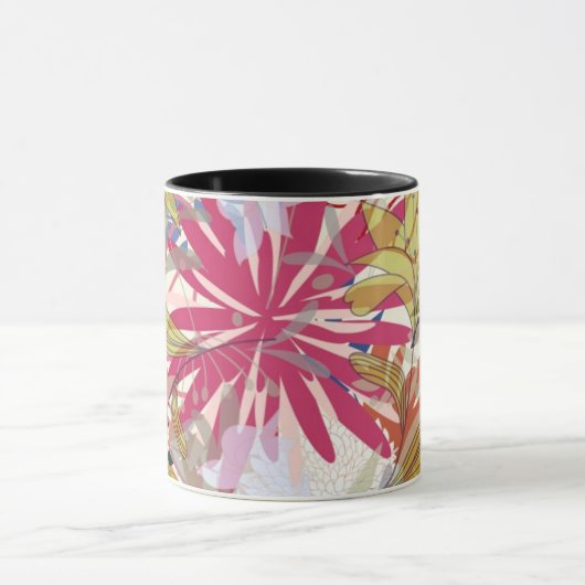 Blumenhintergrund 6 tasse (Zentrum)