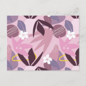 Blumenhintergrund, Blume und Blätter, Postkarte (Vorderseite)