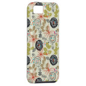 Blumenhintergrund Case-Mate iPhone Hülle (Rückseite/rechts)