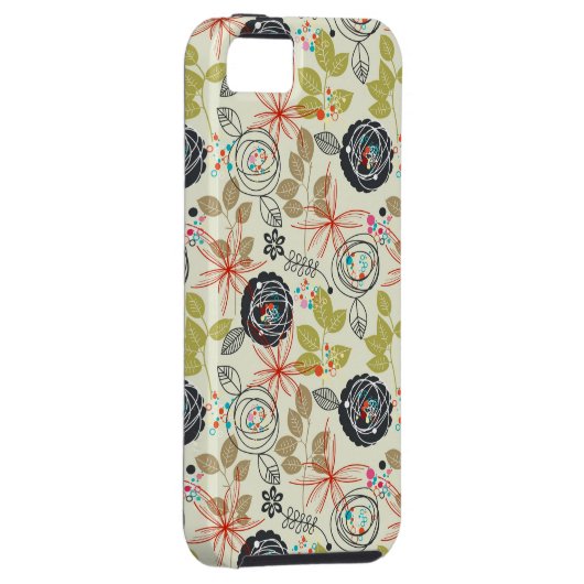 Blumenhintergrund Case-Mate iPhone Hülle (Rückseite/rechts)