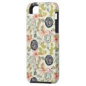 Blumenhintergrund Case-Mate iPhone Hülle (Rückseite Links)