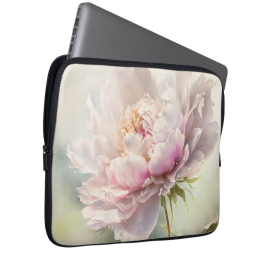 . Blumenhintergrund. Der Frühling blüht. Laptopschutzhülle (Vorne Rechts)