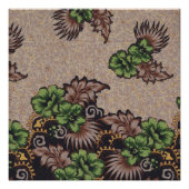Blumenhintergrund-Design Blumenverpackungspapier K Poster (Vorderseite)